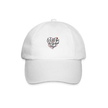 Christian Design Que tout ce que vous faites soit fait dans l’amour 2 - Casquette classique - blanc/blanc - Devant
