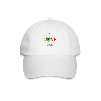 J'aime le Brésil. J'aime le Brésil - Casquette classique - blanc/blanc - Devant