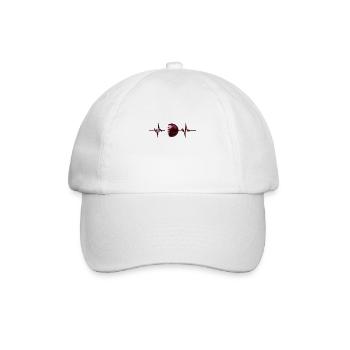 Qatar Football 2022 heartbeat Qatar - Baseball Cap - white/white - Front