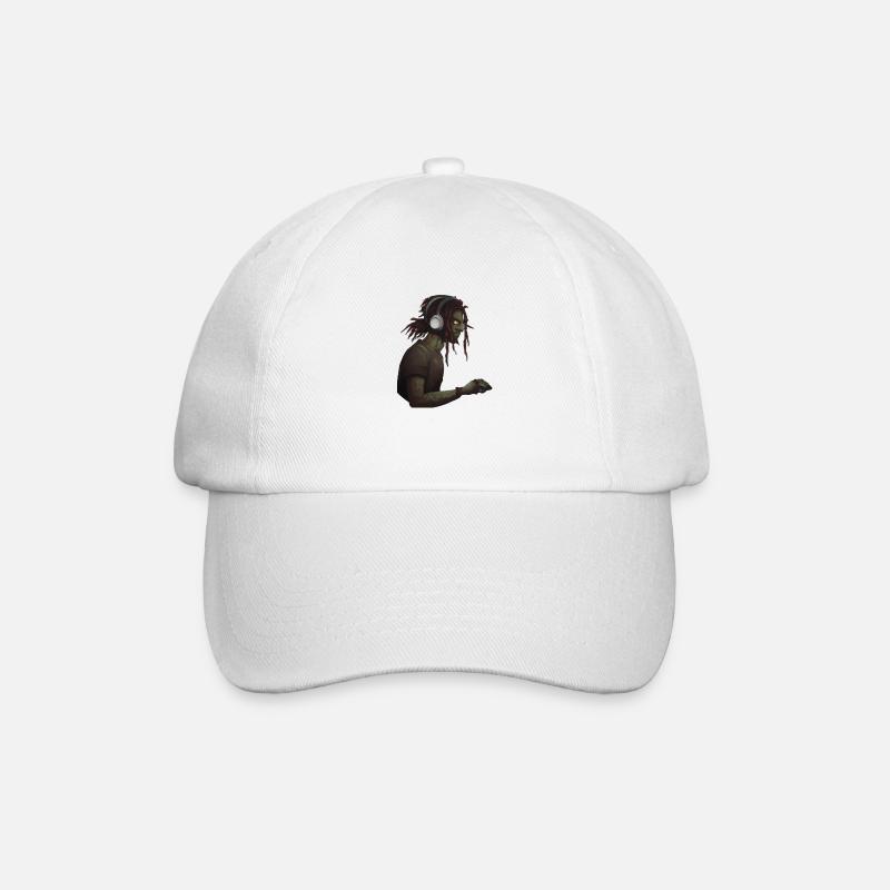 Gamer - Baseballkappe - Weiß/Weiß