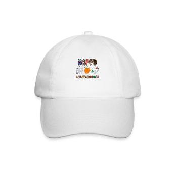 Happy Hallothanksmas - Casquette classique - blanc/blanc - Devant