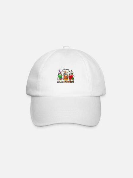 Frohe Hallothanksmas - Baseballkappe - Weiß/Weiß