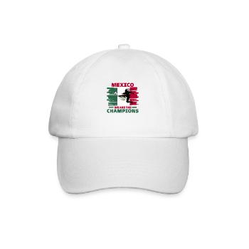 Mexico Football 2022 Mexican Football Supporter - Baseball Cap - white/white - Front