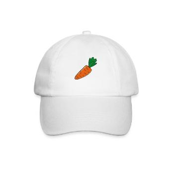 Carrot Carrot Vegetable Health Vegan Gift - Baseball Cap - white/white - Front