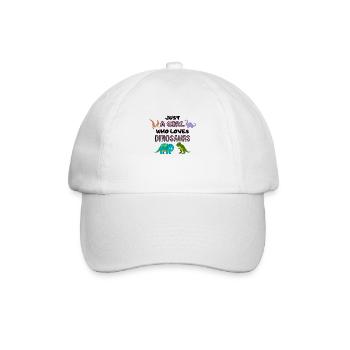 Just A Girl Who Loves Dinosaurs - Baseball Cap - white/white - Front