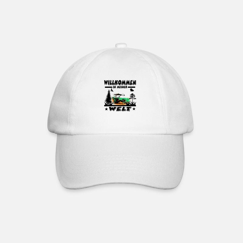 Tractor - Baseball Cap - white/white