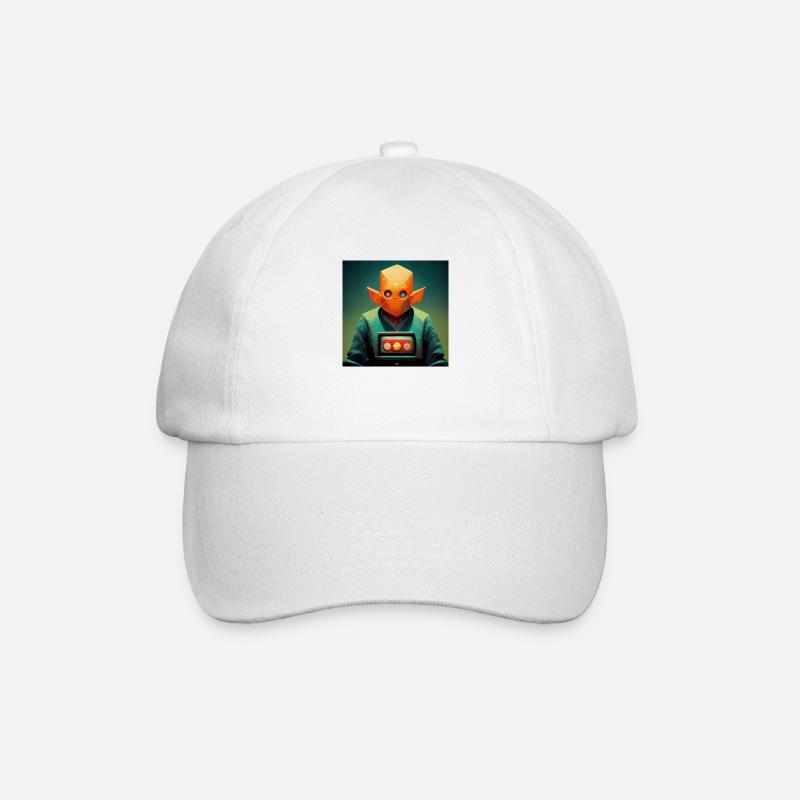 Lucky Gamer - Baseballkappe - Weiß/Weiß