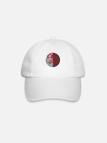 T-shirt fleurs fleurs cerisier fleurs cadeau femme - Casquette classique - blanc/blanc