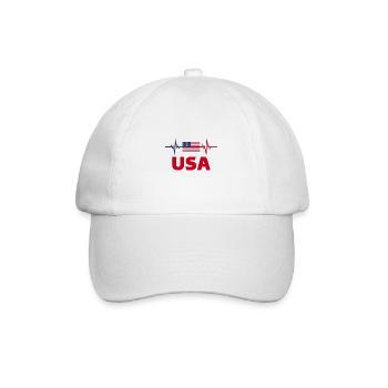 United States of America Football 2022 Heartbeat - Baseball Cap - white/white - Front