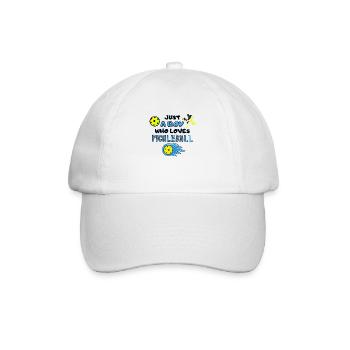 Funny Pickleball Player Just A Boy Who Loves Pick - Baseball Cap - white/white - Front