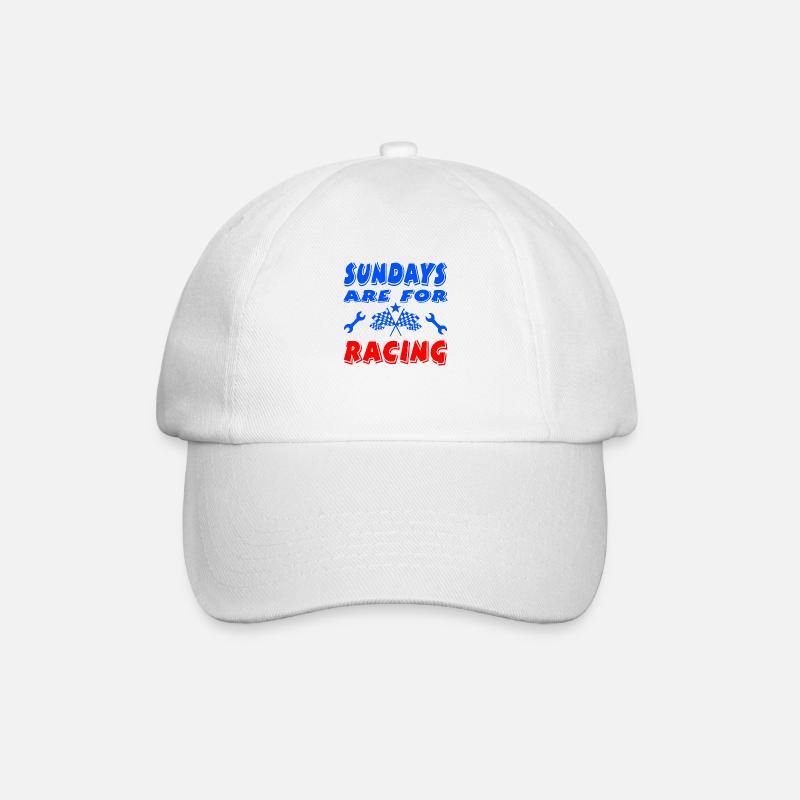 Auto - Baseballkappe - Weiß/Weiß