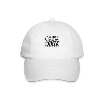 I´m Snow Cute - Baseballkappe - Weiß/Weiß - Vorne