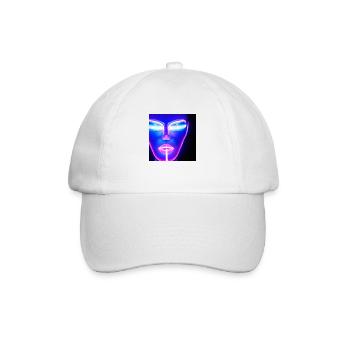 NEON Cyborg féminin VISAGE - Casquette classique - blanc/blanc - Devant