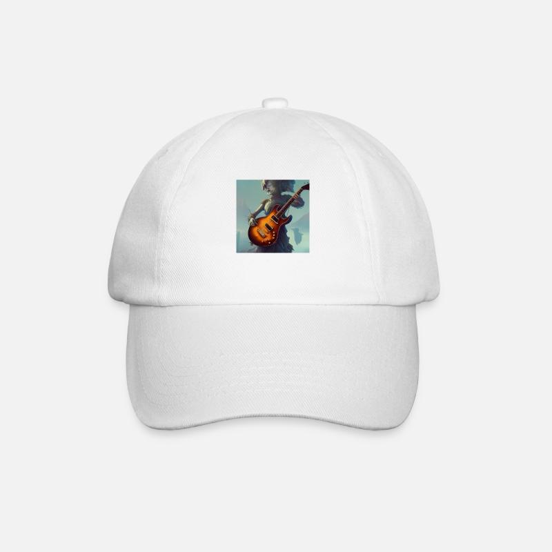 Le concept art du guitariste - Casquette classique - blanc/blanc
