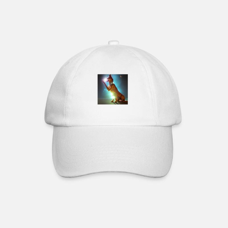 Le chien de l’univers - Casquette classique - blanc/blanc