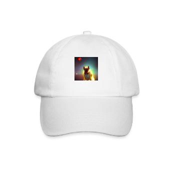 Le chien de l’univers - Casquette classique - blanc/blanc - Devant