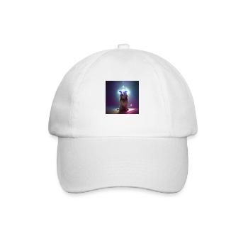 Le chien de l’univers - Casquette classique - blanc/blanc - Devant