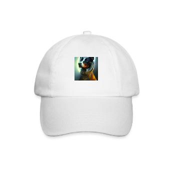 Le chien de l’univers - Casquette classique - blanc/blanc - Devant