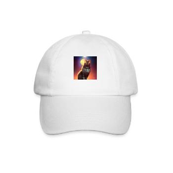 The Universe Cat - Baseball Cap - white/white - Front