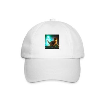 The Universe Cat - Baseball Cap - white/white - Front