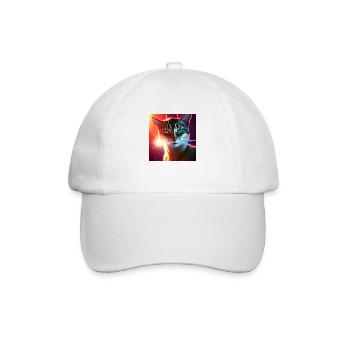 The Universe Cat - Baseball Cap - white/white - Front