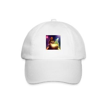 The Universe Cat - Baseball Cap - white/white - Front