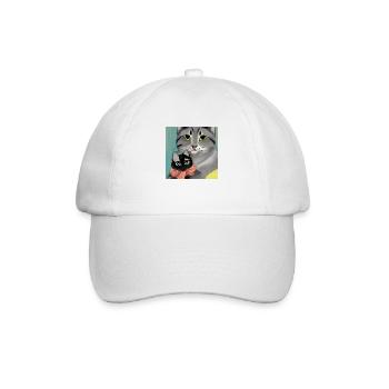Mutter von Katzen - Baseballkappe - Weiß/Weiß - Vorne