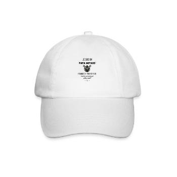 papa motard cool - Casquette classique - blanc/blanc - Devant