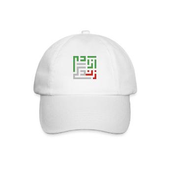 Frau Leben Freiheit Logo - Baseballkappe - Weiß/Weiß - Vorne