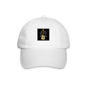 Guitar Shirt - Baseball Cap - white/white - Front