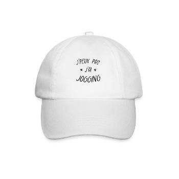 j'peux pas j'ai jogging - Casquette classique - blanc/blanc - Devant