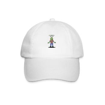 I m dying to meet you zombie - Baseball Cap - white/white - Front