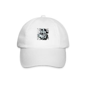 Abstract Graffiti Man - Baseball Cap - white/white - Front