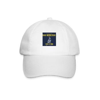 Man reiche mir da werkzeug ihr narren - Baseballkappe - Weiß/Weiß - Vorne