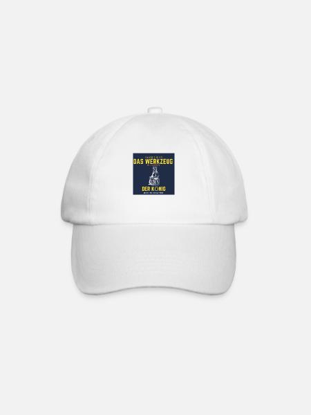 Man reiche mir da werkzeug ihr narren - Baseballkappe - Weiß/Weiß