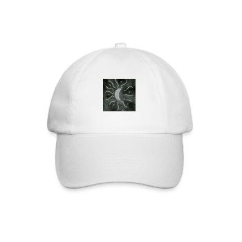 Luna Mandala grey - Baseball Cap - white/white - Front
