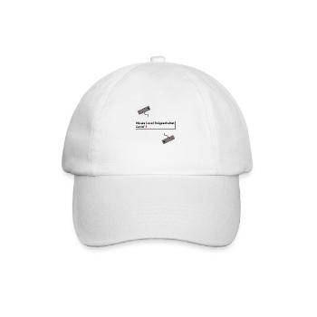 Level Up Gaming Geburtstag Geschenk Geschenkidee - Baseballkappe - Weiß/Weiß - Vorne