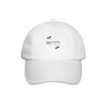 Level Up Gaming Geburtstag Geschenkidee Geschenk - Baseballkappe - Weiß/Weiß - Vorne