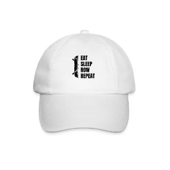 Rower rower saying rowing club funny rowing - Baseball Cap - white/white - Front