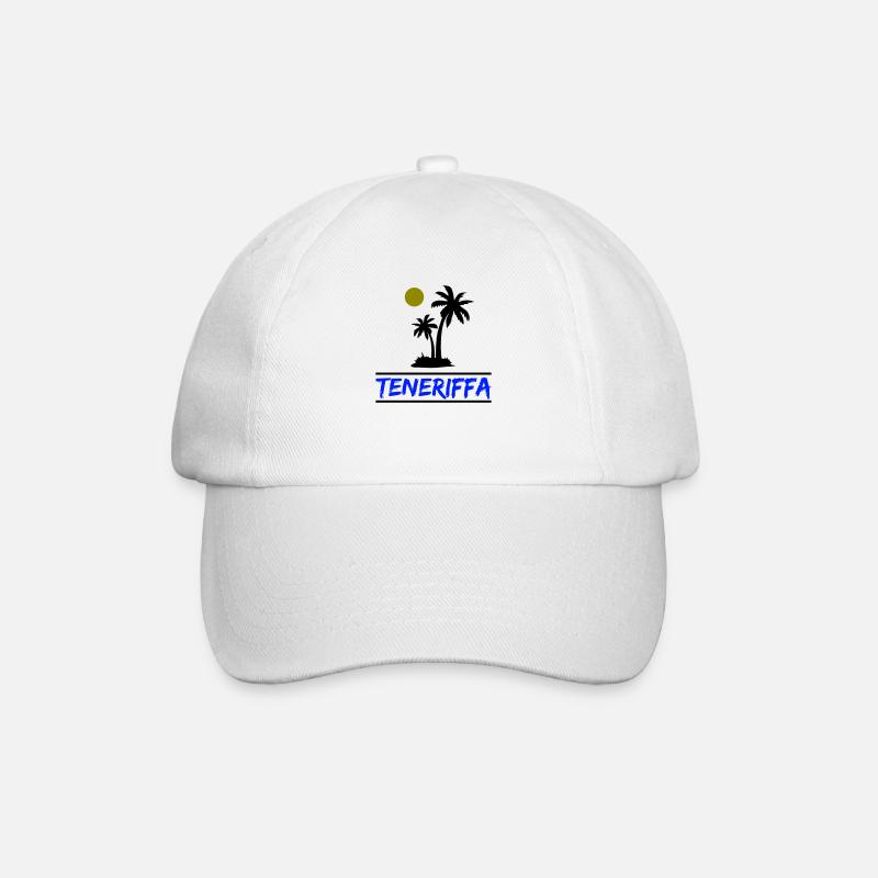 Teneriffa - Baseballkappe - Weiß/Weiß