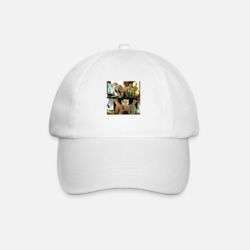 Image comique de John Constantin se faisant espionner - Casquette classique - blanc/blanc