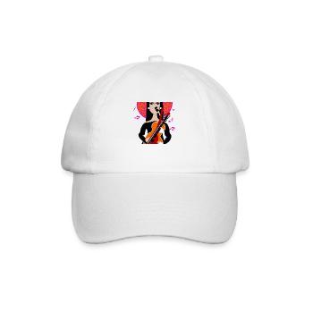 Music Girl - Baseball Cap - white/white - Front