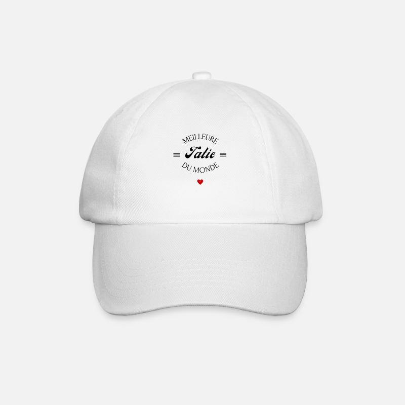 meilleure tatie du monde - Casquette classique - blanc/blanc