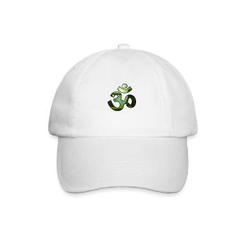 JUNGLE OM - Baseballkappe - Weiß/Weiß - Vorne