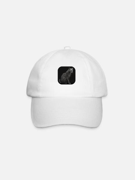 Chat - Casquette classique - blanc/blanc