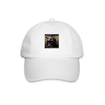 Samurai Melty Skull - Baseball Cap - white/white - Front