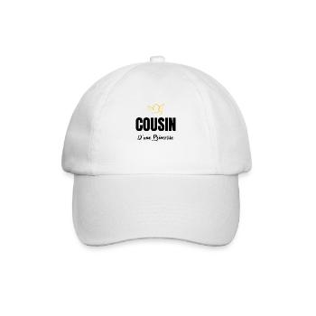 cousin d'une princesse - Casquette classique - blanc/blanc - Devant