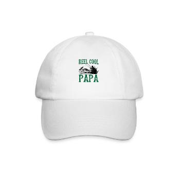 Echt Cooler Papa - Baseballkappe - Weiß/Weiß - Vorne