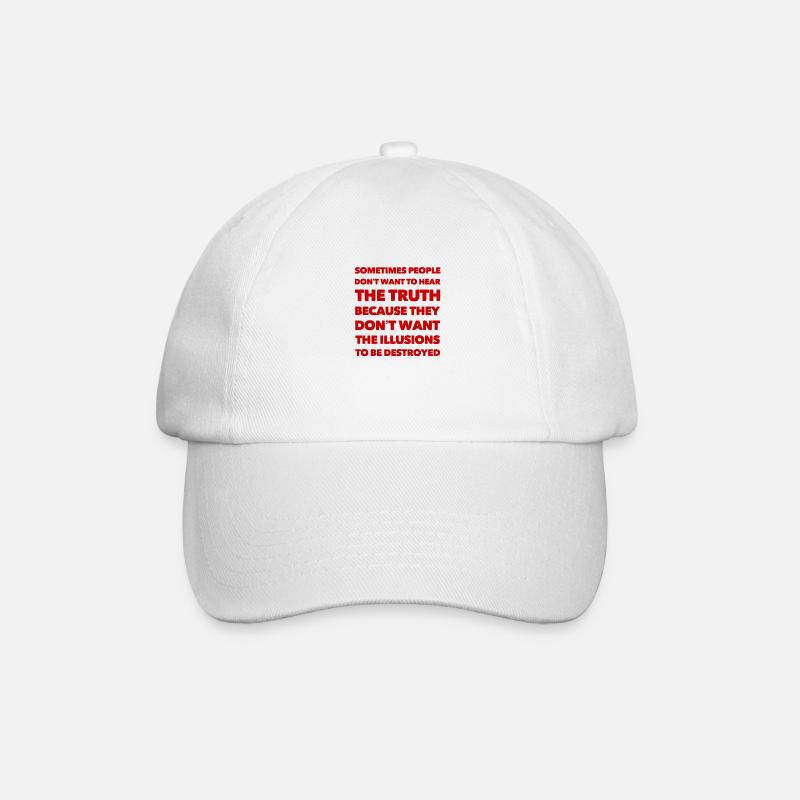 Illusions destroyed - Baseball Cap - white/white