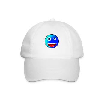 Verrückter Emoji für jedermann! - Baseballkappe - Weiß/Weiß - Vorne